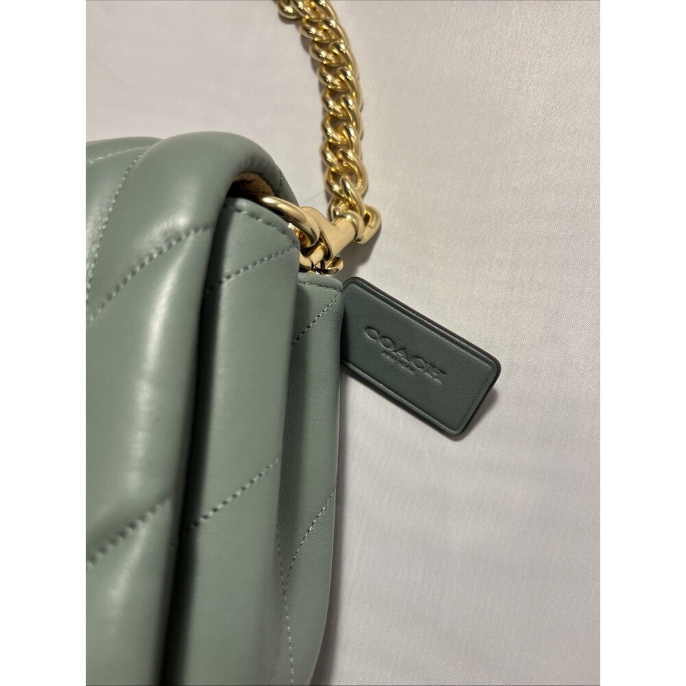 Coach Sage Green Quinn Quilted Quilting Shoulder Crossbody Bag purse CY663 NWT - Picture 3 of 7
